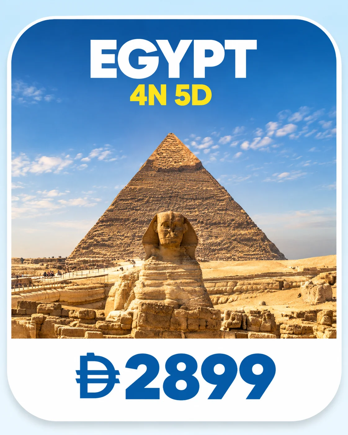 Egypt holiday package, 4 nights 5 days, AED 2,899