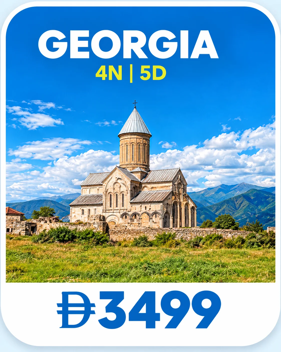Georgia holiday package, 4 nights 5 days, AED 3,499