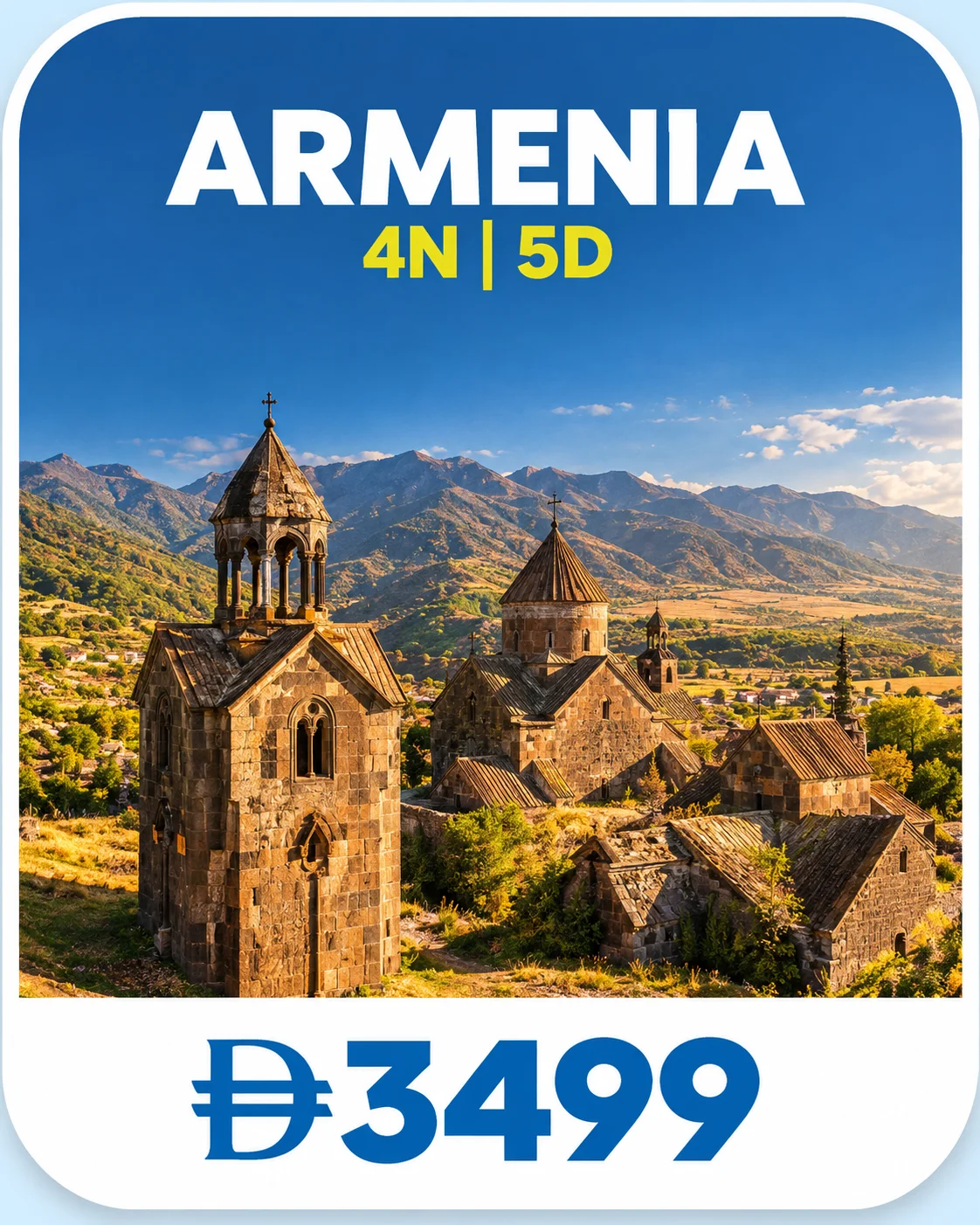 Armenia holiday package, 4 nights 5 days, AED 3,499