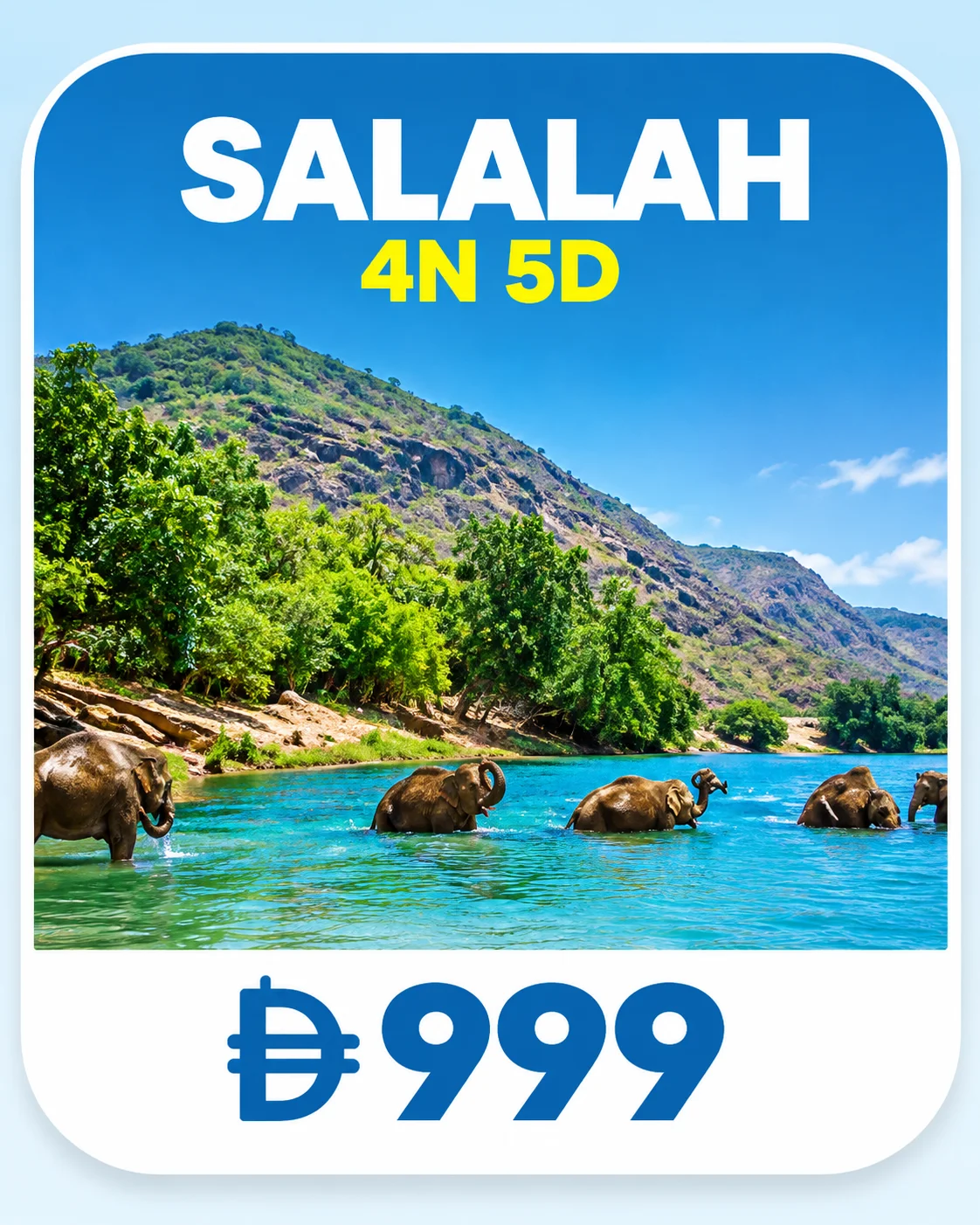 Salalah holiday package, 4 nights 5 days, AED 999